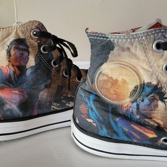 Converse Chuck Taylor All Star Superman DC Comics Hi Top Sneaker Men Size 6 - Picture 4 of 10